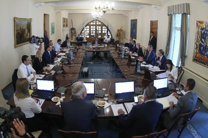 ΠτΔ – Υπουργικό Συμβούλιο
Προεδρικό Μέγαρο, Λευκωσία, Κύπρος
Ο Πρόεδρος της Δημοκρατίας κ. Νίκος Αναστασιάδης προεδρεύει συνεδρίας του Υπουργικού Συμβουλίου. // PoR – Council of Ministers
Presidential Palace, Lefkosia, Cyprus
The President of the Republic, Mr Nicos Anastasiades, presides over a meeting of the Council of Ministers.