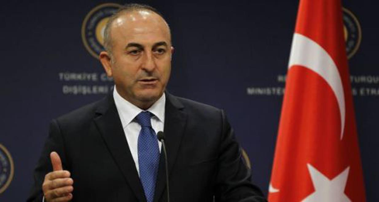 D?sisleri Bakan? Mevlut Cavusoglu, Kosta Rika D?sisleri Bakan? Manuel Gonzalez Sanz ile gorusmesinin ard?ndan  konuk bakan ile ortak bas?n toplant?s? duzenledi. (Mehmet Ali Ozcan - Anadolu Ajans?)