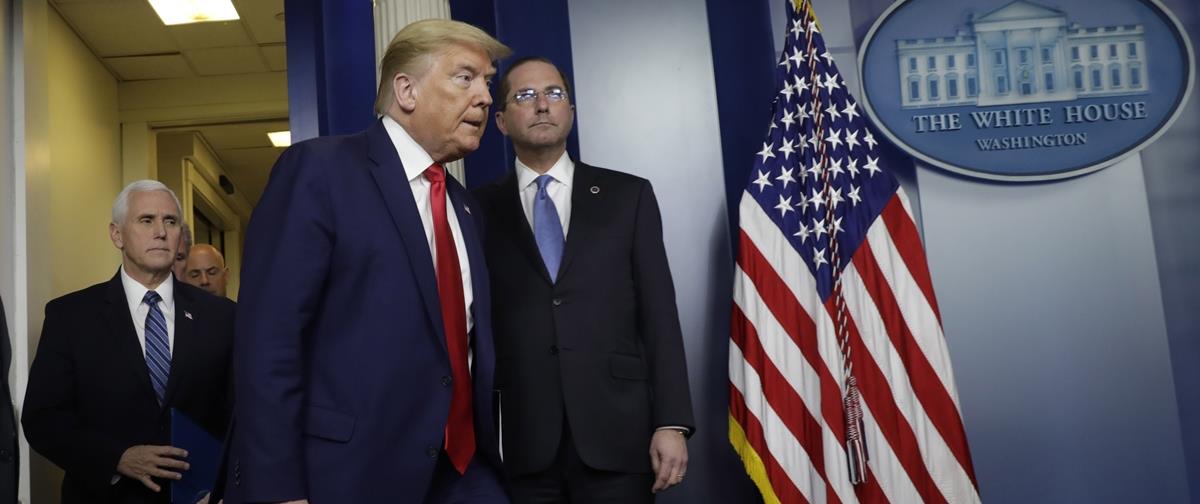 Donald Trump speaks on the Coronavirus - Washington