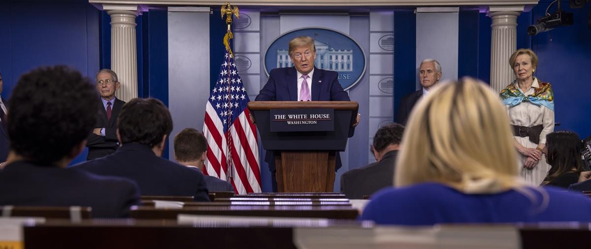 Members Of The Coronavirus Task Force Hold Daily Press Briefing