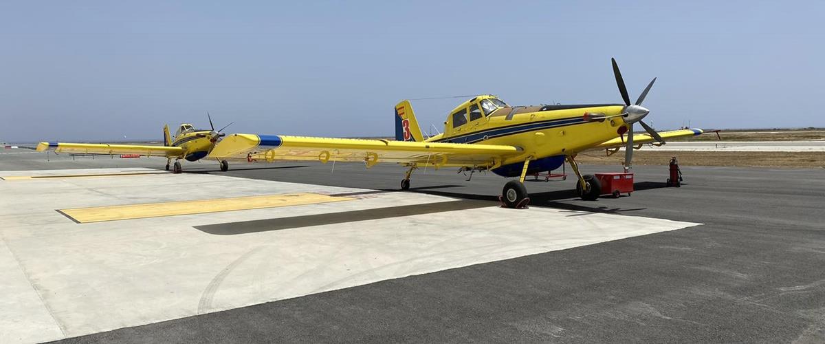 ΤΟ ΤΜΗΜΑ ΔΑΣΩΝ ΠΑΡΕΛΑΒΕ ΔΥΟ ΙΣΠΑΝΙΚΑ ΑΕΡΟΣΚΑΦΗ ΓΙΑ ΚΑΤΑΣΒΕΣΗ ΠΥΡΚΑΓΙΩΝ