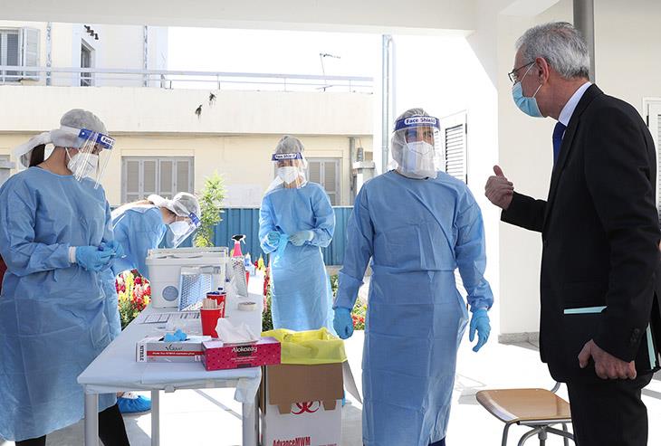 Υπ. Παιδείας - Επίσκεψη σε Γυμνάσιο//Minister of Education – Visit to a Gymnasium