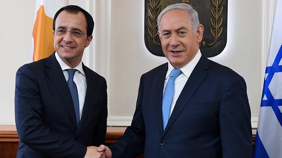PM Netanyahu with Cypriot FM Nikos Christodoulides