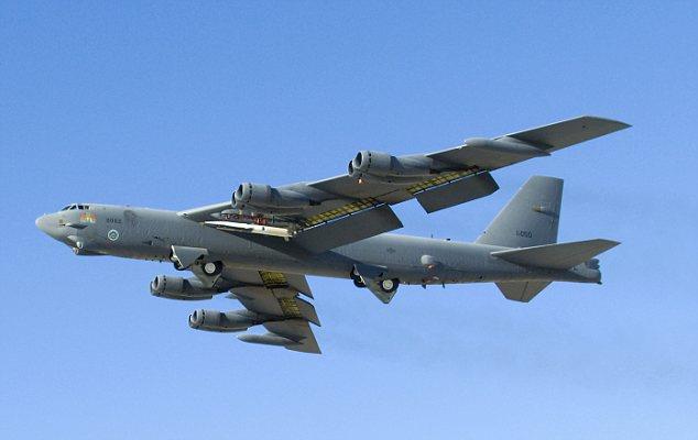 An X-51A Waverider successfully launched from a B-52 Stratofortress, like the one shown here, on May 26, 2010.  It was the longest supersonic combustion ramjet-powered hypersonic flight to date and accelerated to Mach 6. (U.S. Air Force photo/Mike Cassidy)