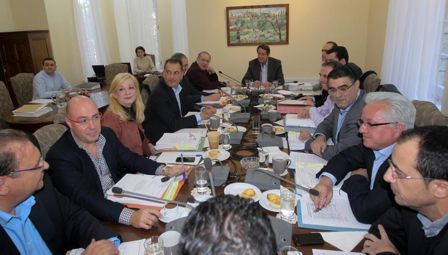 Ο Πρόεδρος της Δημοκρατίας κ. Νίκος Αναστασιάδης προεδρεύει συνεδρίας του Υπουργικού Συμβουλίου.