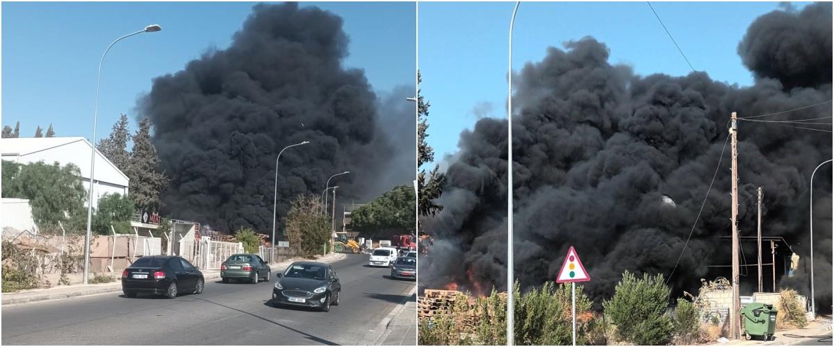 Κάηκαν ολοσχερώς τρία οχήματα από την πυρκαγιά στο ΣΟΠΑΖ-Τέθηκε υπό πλήρη έλεγχο
