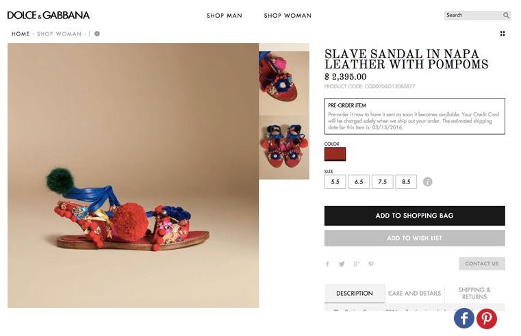 SLAVE SANDALS