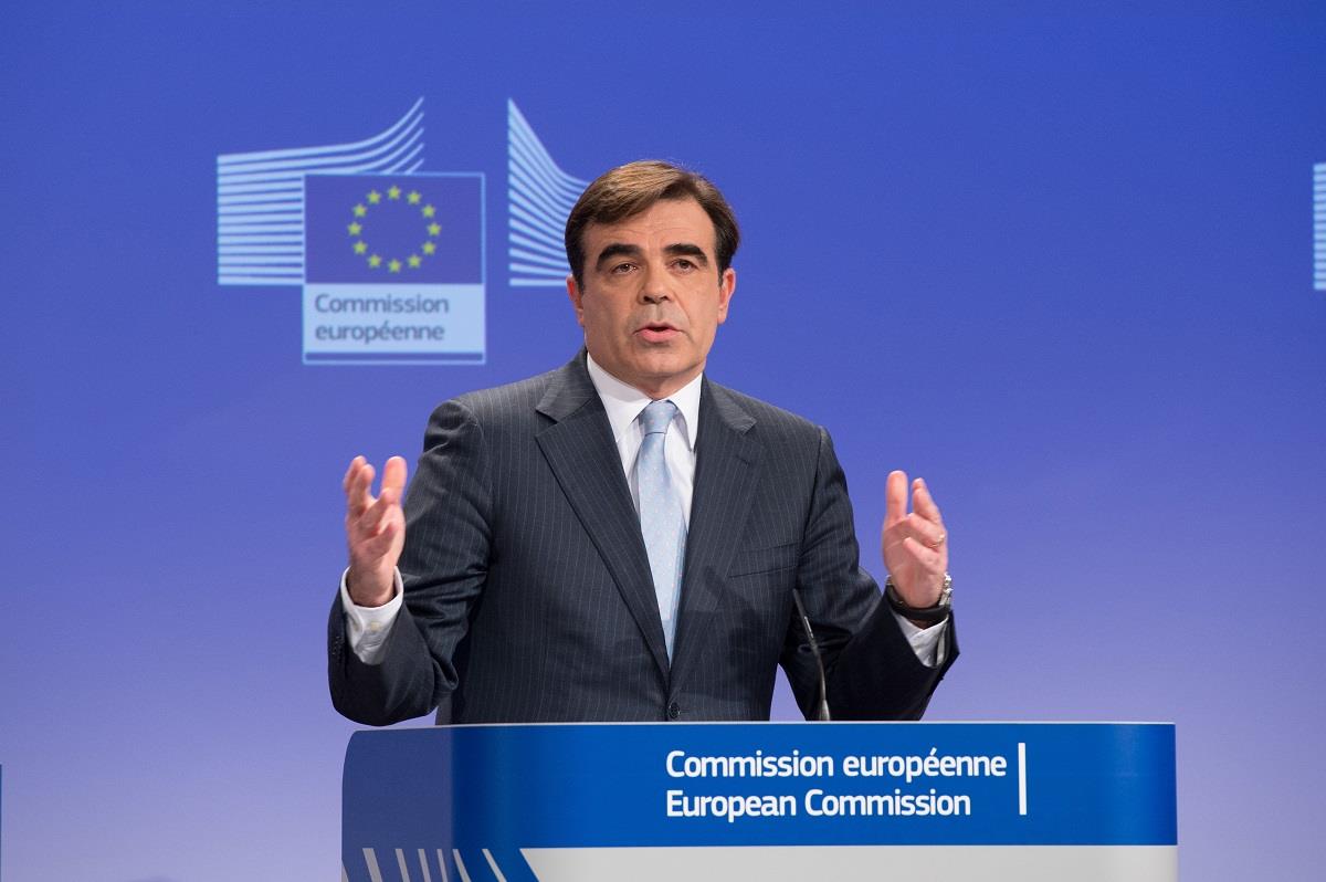 Margaritis Schinas at the podium