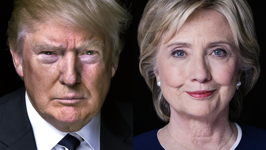 Clinton, Trump 