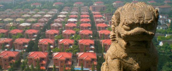 Residential area in China's richest village of Huaxi, Jiangsu Province, China