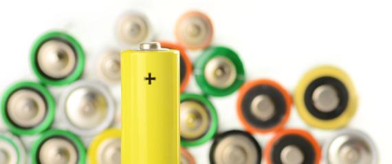 Composition with alkaline batteries