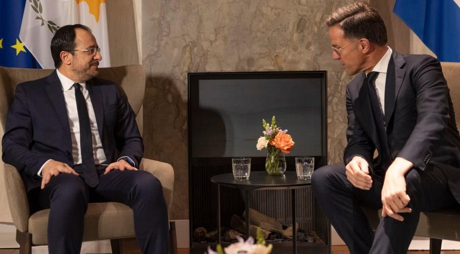 Συναντήθηκε με τον Γ.Γ. του ΝΑΤΟ ο Πρόεδρος-Στην ατζέντα Κυπριακό, ευρωτουρκικά και SAFE