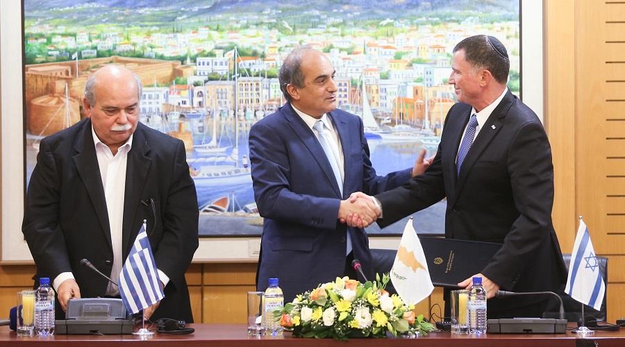 Ο Πρόεδρος της Βουλής των Αντιπροσώπων κ. Δημήτρης Συλλούρης στις εργασίες της Τριμερούς Συνάντησης των Προέδρων των Κοινοβουλίων Κύπρου-Ελλάδας-Ισραήλ, Λευκωσία 2 Νοεμβρίου 2017.