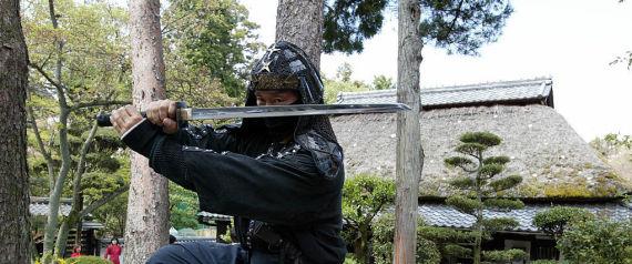 An authentic master of ninjutsu martial art, Kazuk
