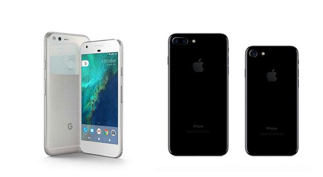 pixel vs iphone7