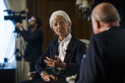 IMF Director Lagarde Speaks on Global Economy