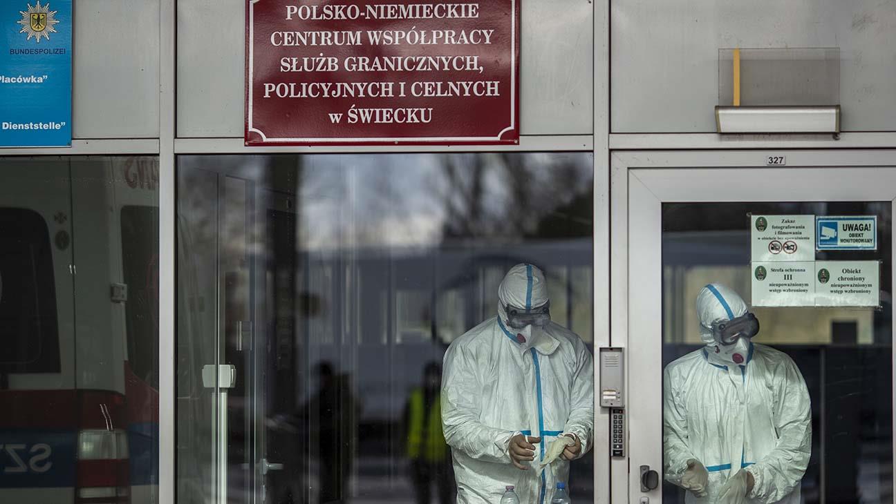 Border Guards Check Incoming Travellers For Coronavirus Infection